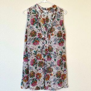 Cabi women’s Sleeveless blouse tank Beach style women size M